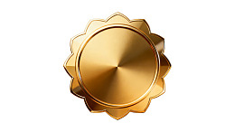 金色圆形徽章图案图片