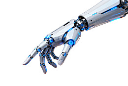 未来科技感机械手图片