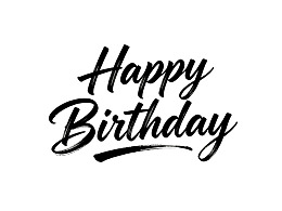 手写风格生日祝福文字