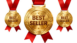 三枚最佳销售奖牌展示