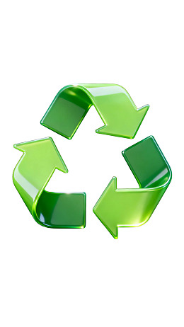 绿色循环回收标志图片