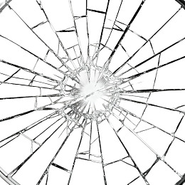 破碎玻璃中心爆裂效果