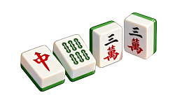 四张麻将牌展示图片