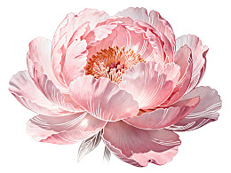 粉色牡丹花特写图片