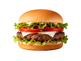 经典牛肉汉堡配生菜番茄