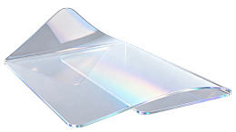 透明曲面玻璃展示图片