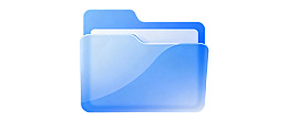 蓝色文件夹图标图片
