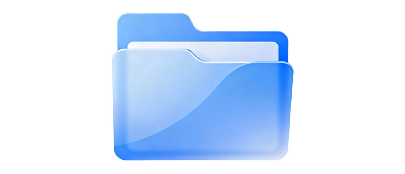 蓝色文件夹图标图片