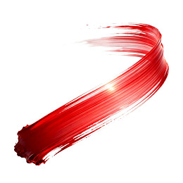 红色笔触艺术抽象画图片
