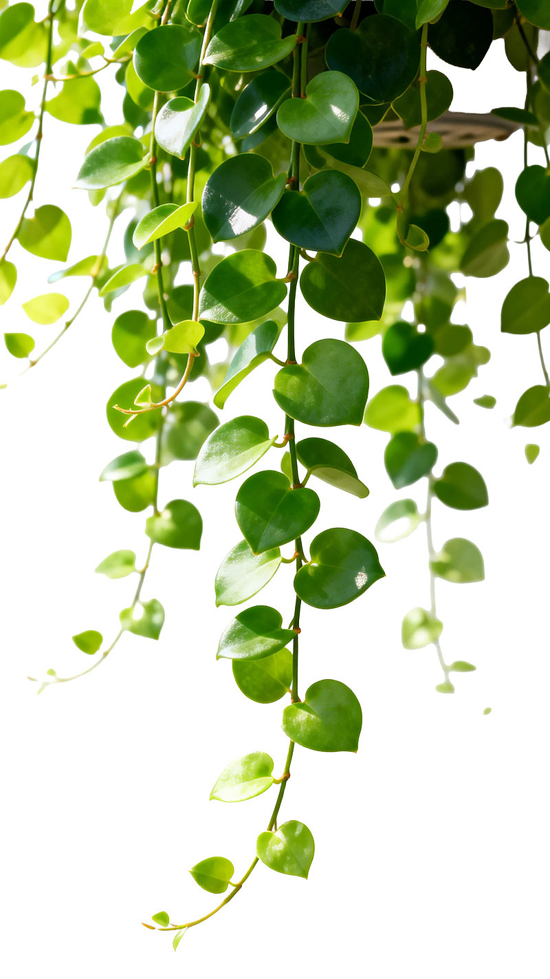 绿叶垂蔓植物特写图片