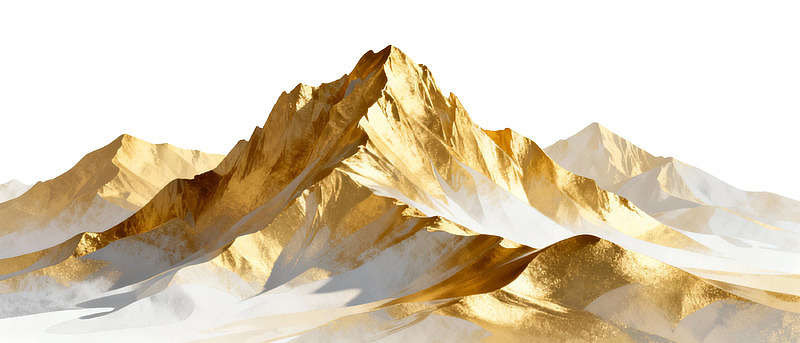 金色山脉全景图片