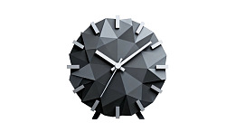 现代几何风格黑色挂钟