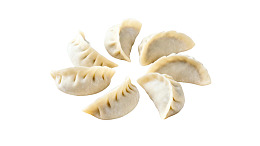 饺子呈花瓣状排列图片