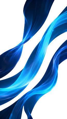 蓝色流线型抽象图案图片