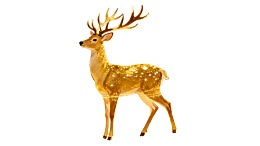 金色鹿形装饰品图片