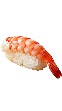 一只虾仁寿司图片