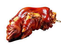 酱香浓郁的猪蹄特写图片