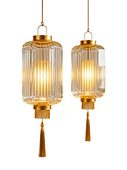 中式风格悬挂灯笼装饰