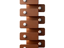 棕色抽屉状结构排列图片