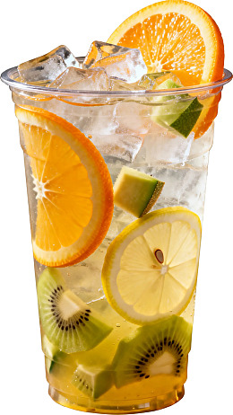 冰镇水果饮料杯图片