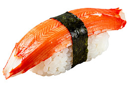 蟹肉寿司特写图片