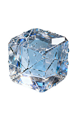 透明冰块特写图片