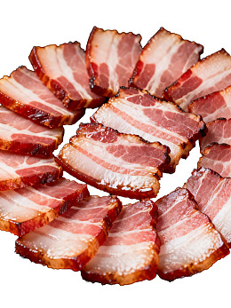 切片五花肉整齐排列图片