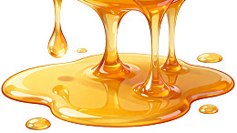 金黄色蜂蜜流淌滴落图片