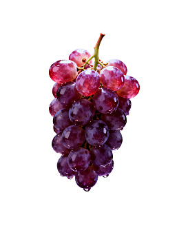 紫红色葡萄串特写图片