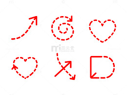 简约线条图形设计元素
