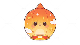 可爱卡通秋季树叶形象设计素材
