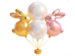 中秋兔子气球