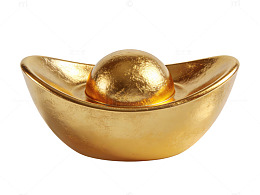 金色元宝摆件