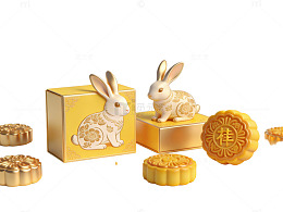 中秋玉兔月饼礼盒