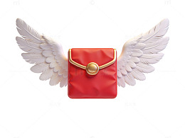 红金羽翼包袋设计