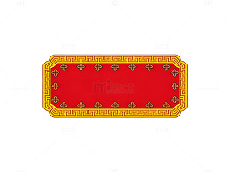 红色古典边框图案