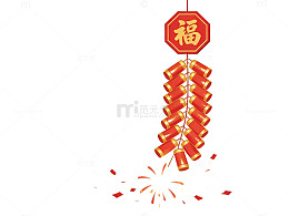 春节鞭炮烟花素材