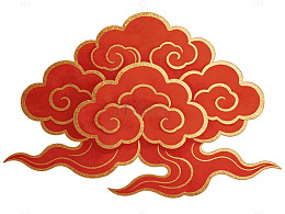红金祥云图案