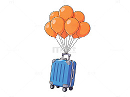 卡通行李箱气球