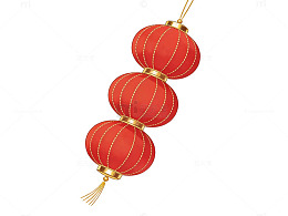 红色灯笼挂饰