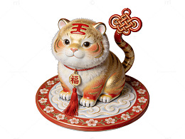 中式老虎摆件
