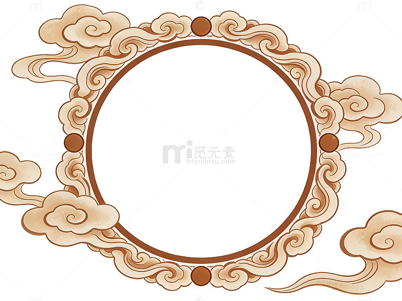 古典祥云边框设计