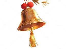 金色圣诞铃铛