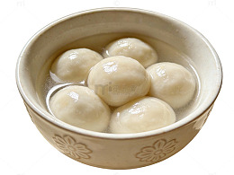 花形碗装汤圆