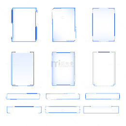 科技感线条边框/底框