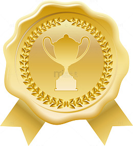 金杯荣誉徽章设计素材