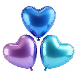心形气球浪漫装饰设计