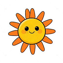 萌系太阳笑眯眯