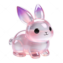幻彩琉璃小兔子