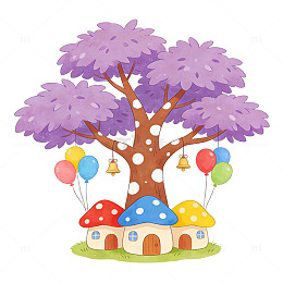 紫树蘑菇小屋景